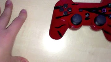 Custom Red Tiger Stripe Camo Controller - By AlienufoDesign