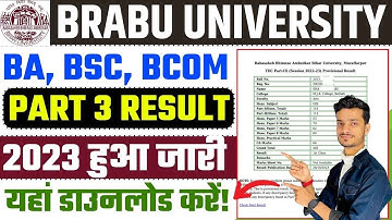 brabu part 3 result 2023 download | brabu ba part 3 result 2023 | brabu part 3 result 2020-23 check