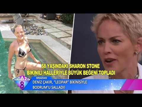 58 Yaşındaki Sharon Stone'un Bikinili Pozu Olay Yarattı