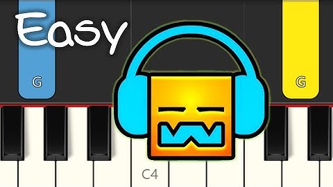 Geometry Dash - Back on track (Geometry Dash lvl 2) - EASY Piano Tutorial