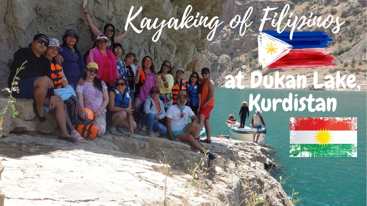 Kayaking of Filipinos at Dukan Lake, Sulimaniya Kurdistan II IRAQ