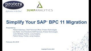 Simplify Your SAP BPC 11 Migration