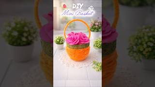 DIY mini Basket  craft ideas 💕 #shorts #youtubeshorts #diy #shortvideo #yt #viral #trending #easy