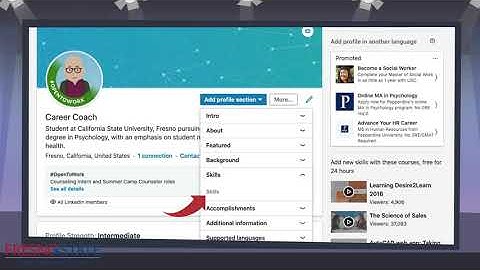 Getting Started with LinkedIn: Pt. 3 Profile Sections