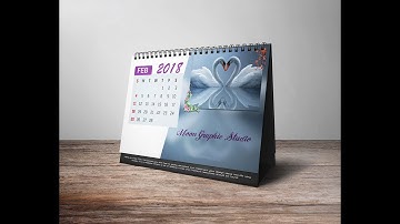 How to Design Eassy Professional Photo Calendar   Photoshop Tutorial