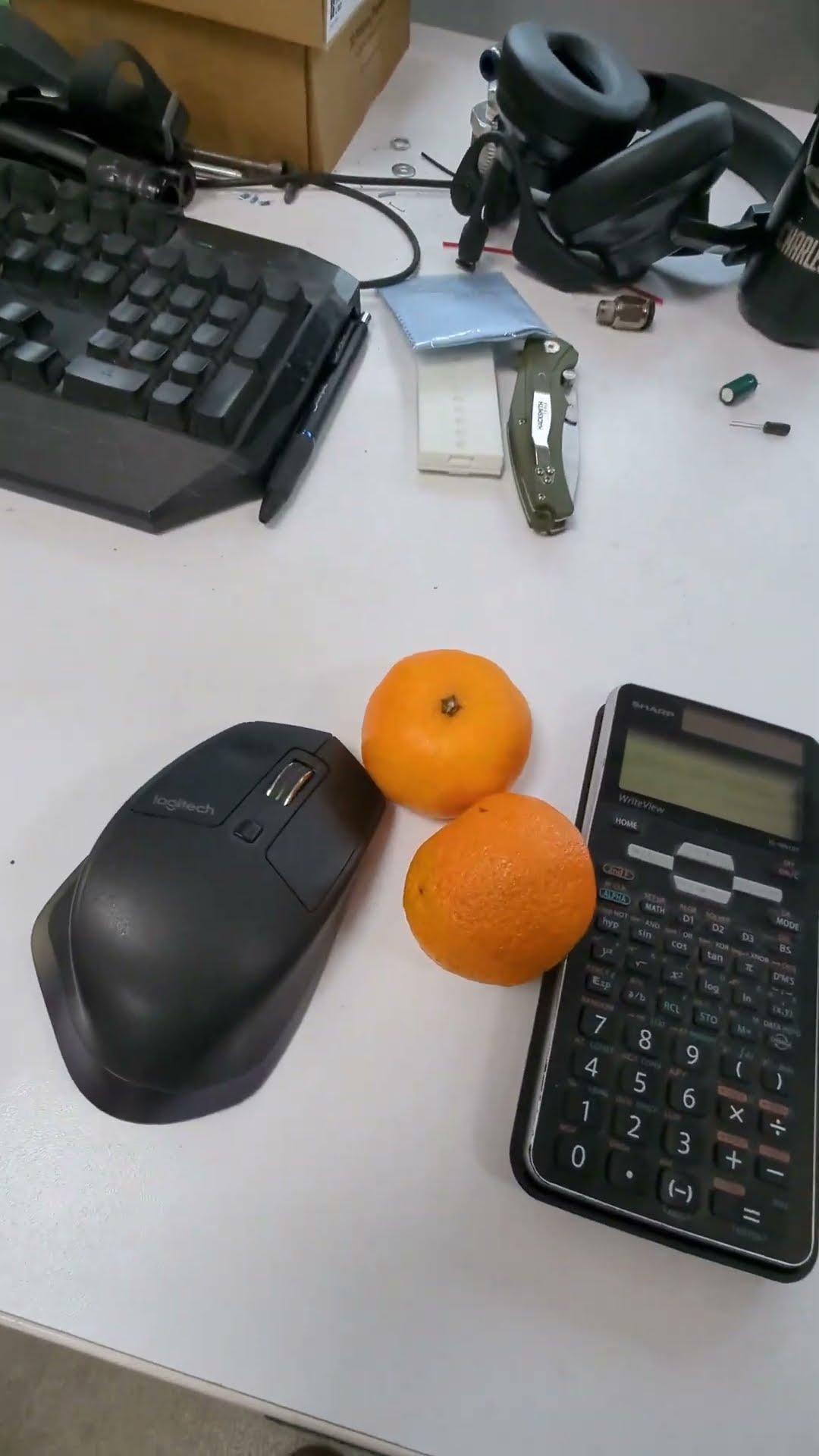 An engineering desk: where genius happens under layers of organized mess. ???#engineering