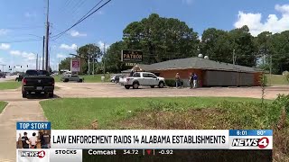 Law enforcement raids 14 Alabama establishments