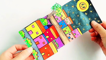 Sản phẩm mĩ thuật với các lớp cảnh lớp 4/Mĩ thuật lớp 4/vẽ tranh phong cảnh/@emvesacmau 