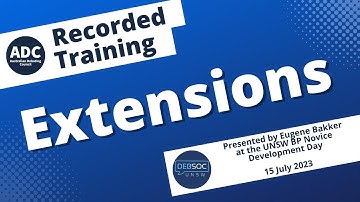 Recorded Training: Extensions