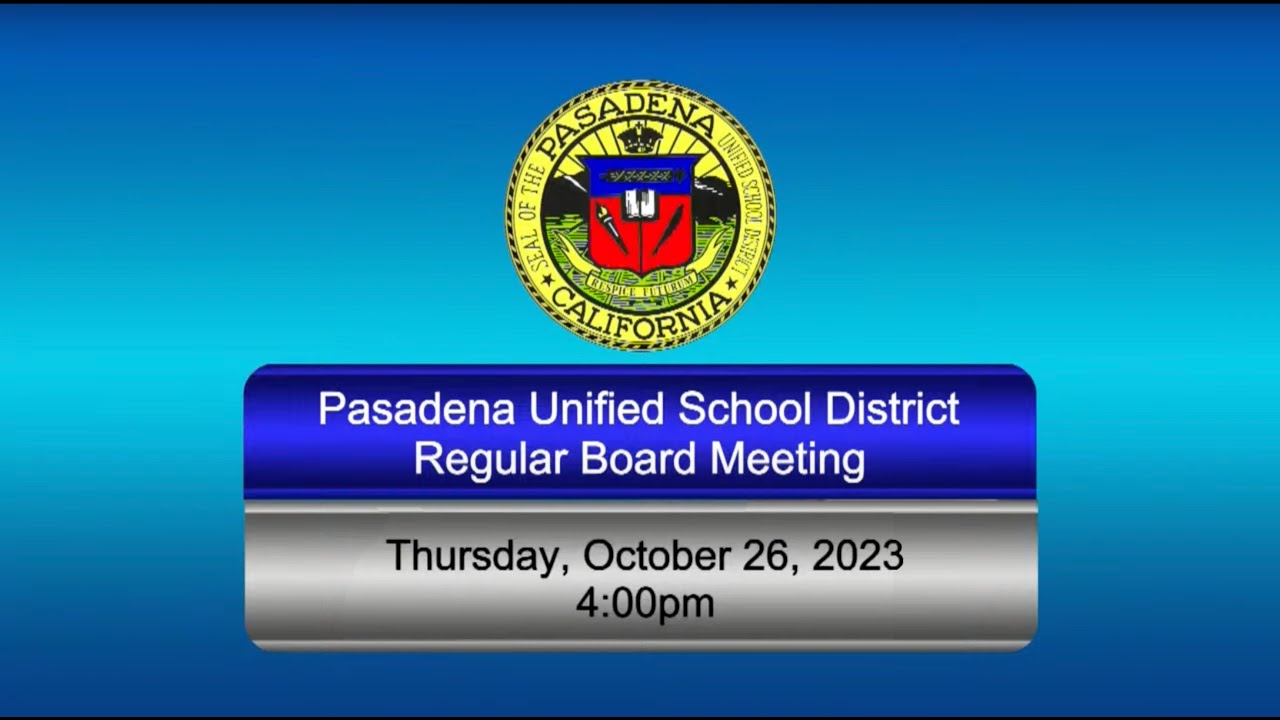 (Spanish) PUSD Board of Education Annual Organizational Meeting ...