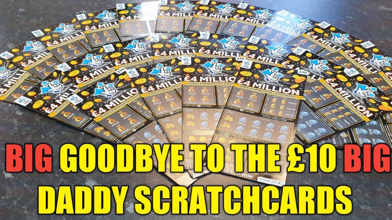 BIG GOODBYE TO THE BIG DADDY £10 SCRATCHCARDS FULL PACK