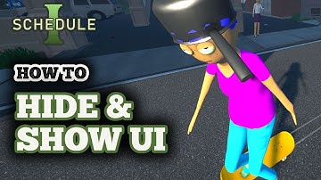 How to Enable and Disable UI in Schedule 1 - First Person Hoverboard With no HUD
