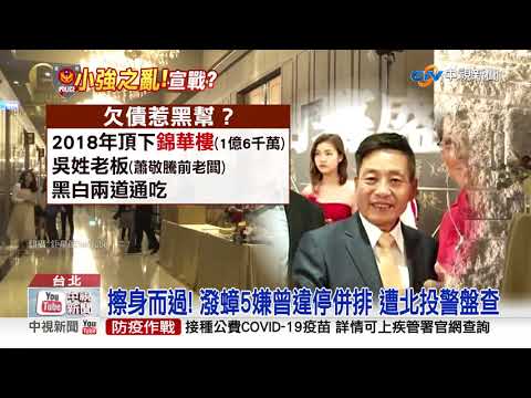 顏面掃地! 雙北警局長出席餐會 2男"狂潑蟑螂"│中視新聞 20210504