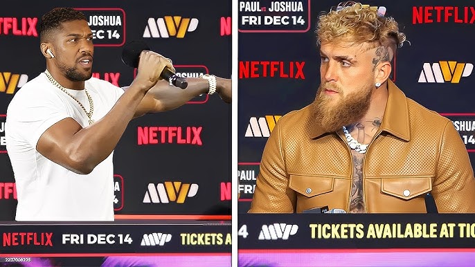 I WILL PUNISH YOU!" Anthony Joshua BRUTAL Warning To Jake Paul At First  Press Conference - YouTube