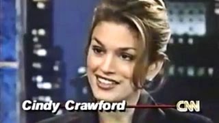 Cindy Crawford   On Larry King Interview 1996