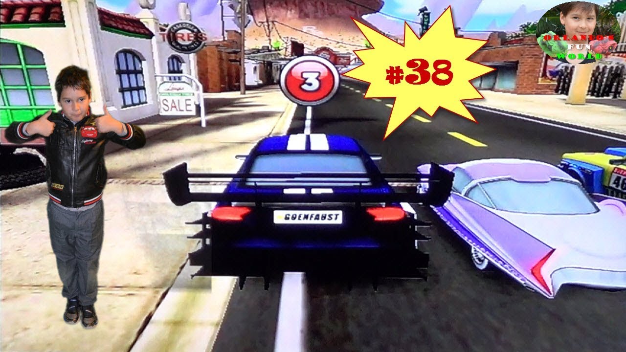 DISNEY PIXAR CARS MATER NATIONAL PART38 RACING WITH OTTO YouTube