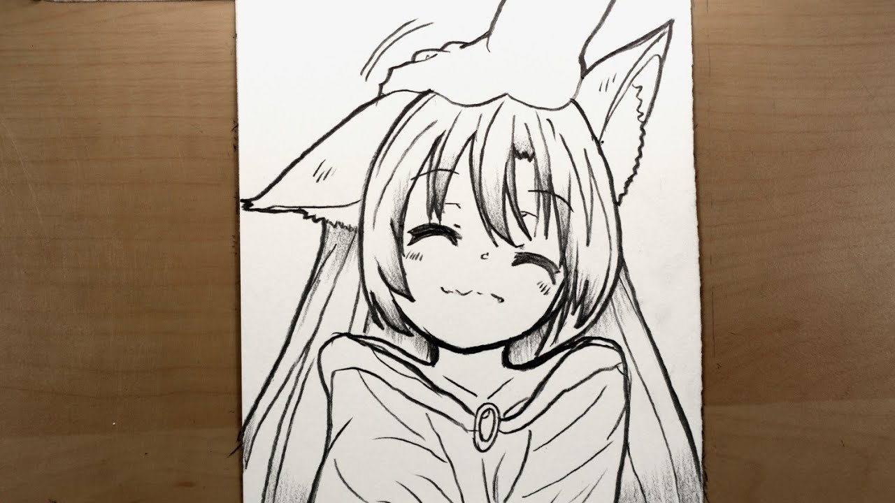 How To Draw A Cute Wolf Anime Girl Step By Step Easy Anime Drawing 
