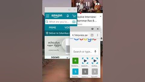 Android Phone running freeform window mode