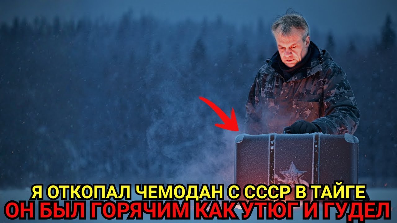 Егерь откопал чемодан СССР в Тайге. Он был горячим — и гудел