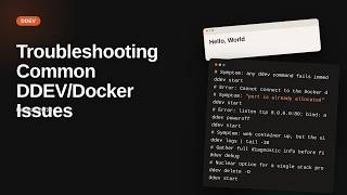 Troubleshooting Common DDEV/Docker Issues | Docker & DevOps Tutorial