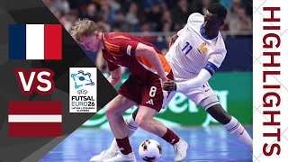 HIGHLIGHTS: UEFA Futsal Euro 2026- France VS Latvia