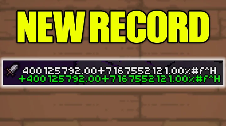 I BROKE The Isaac Damage World Record