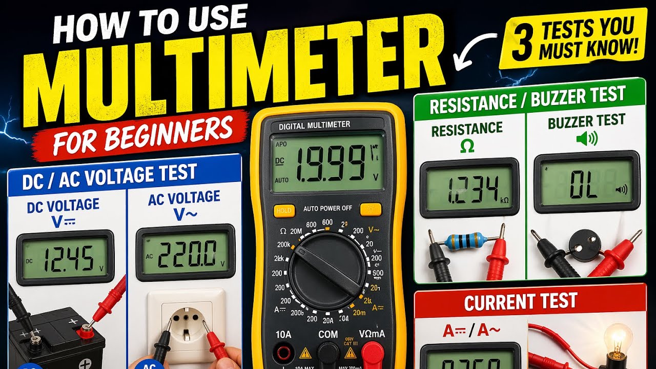 First Multimeters Your First Multimeter? Here's Exactly What to Do - YouTube