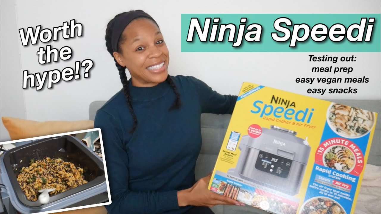 I LOVE NINJA Speedi Rapid Cooker & Air Fryer SF301 Review & How To Cook  Burrito Bowl 