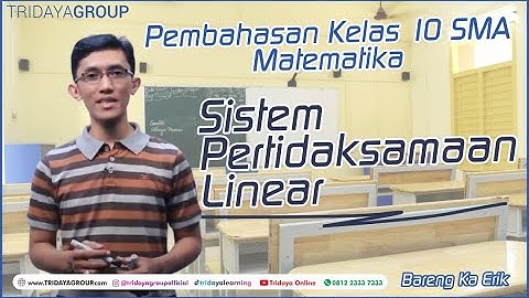 Kelas 10 SMA - Matematika - Sistem Pertidaksamaan Linear - Bimbel Tridaya Online