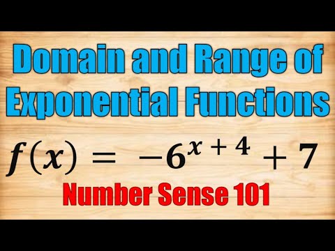 Domain and Range of Exponential Functions