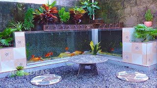 Turn your old garden corner into a great relaxing place with this simple waterfall fish tank