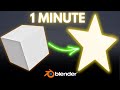 Create a glowing star in blender in 1 minute