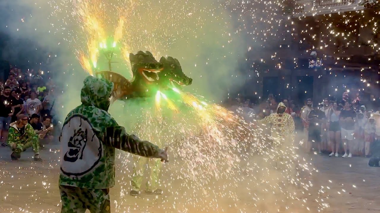 Correfoc Infantil des del Pati (Festa Major de Sant Joan Valls 2023)