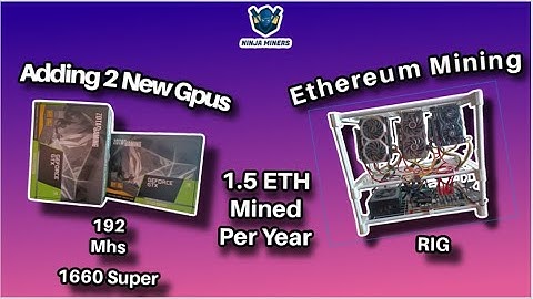 Adding 2 X 1660 Super Gpus to the Ethereum Mining Rig | 192 Mhs |
