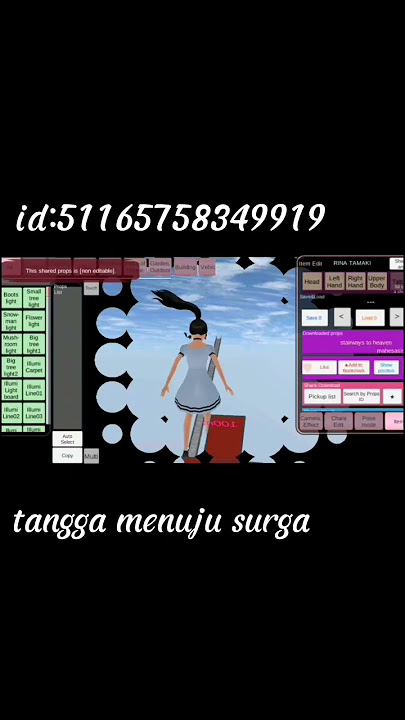 ID Sakura School Simulator tangga menuju surga