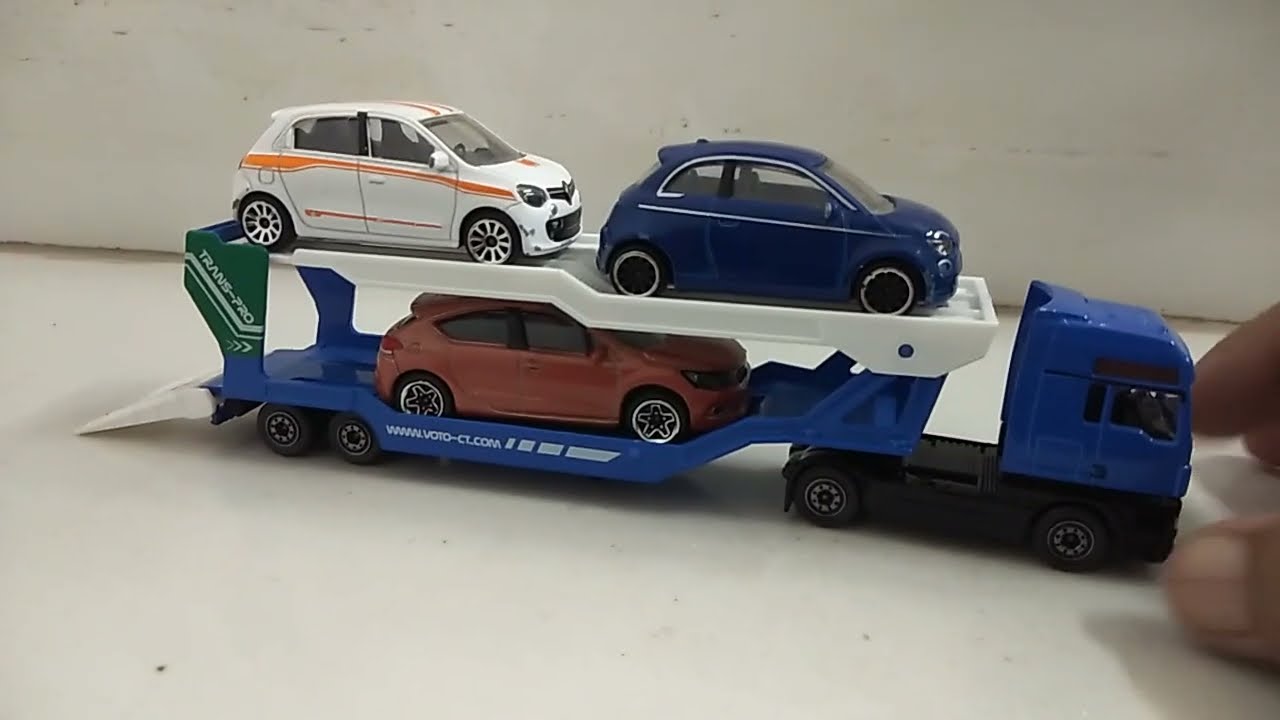 MAN TGX XXL Transporter Truck - Cars Hauler Unboxing - Majorette
