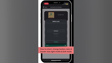 How-to shorts: changing button, font, and border size & light/dark mode in  Weave Chat AAC
