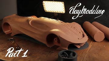 How I Make a Car Prototype out of Clay. AUTOMOTIVE SCULPTURE. Clay and 3D Printed Parts
