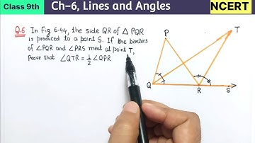 Class 9th Maths chapter 6 Lines and angles exercise 6.3 Question 6 NCERT | Ex 6.3 Q6 class 9