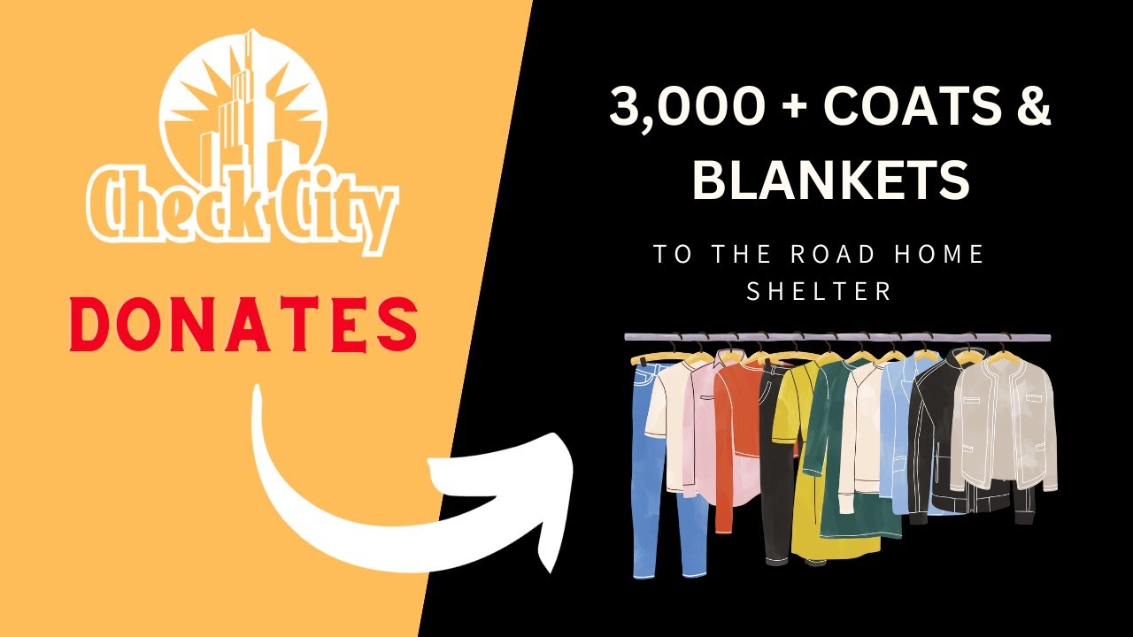 Check City Donates 3,000 Coats to the Homeless Shelter YouTube