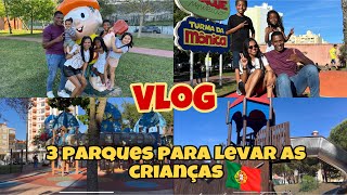 VISITAMOS 3 PARQUES PARA LEVAR AS CRIANÇAS PARA SE DIVERTIR AQUI EM PORTUGAL 🇵🇹 AMADORA #portugal