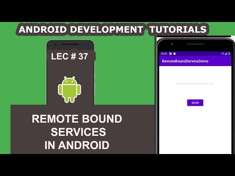 Remote Bound Service in Android Application | 37 | Android Development Tutorial for Beginners