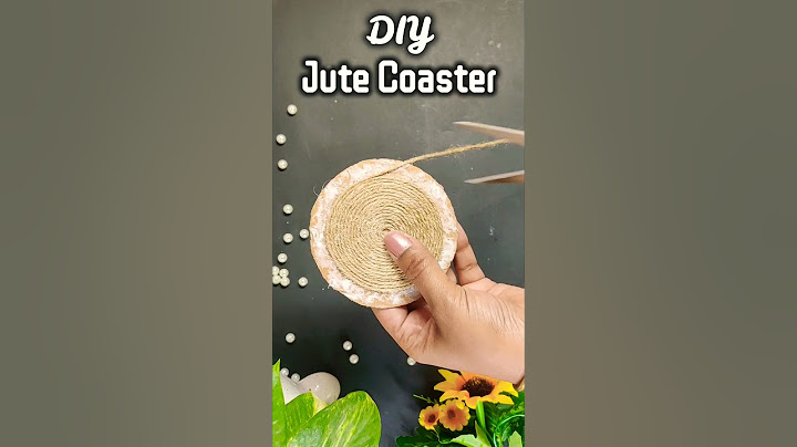 DIY Jute Coaster #diy #jutecraft #coaster #tealover