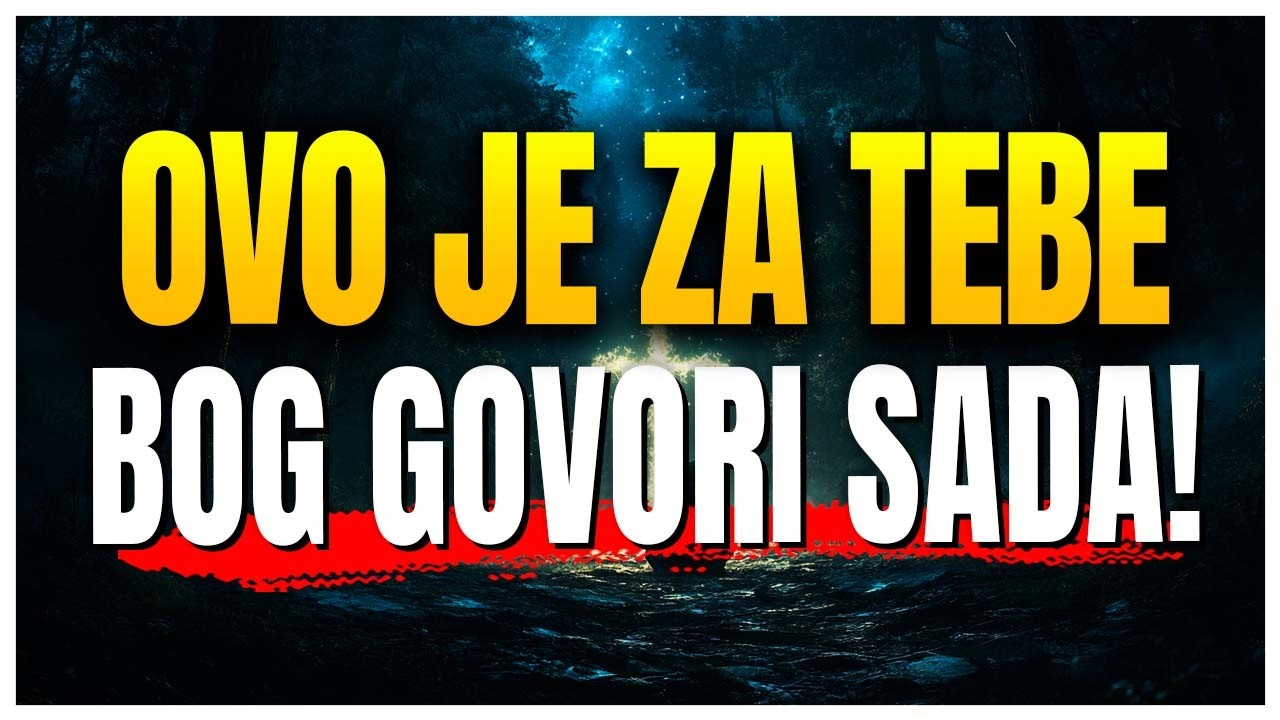 Bog ima HITNU poruku za tebe DANAS — ne ostavljaj za sutra!