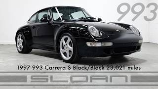 1997 993 Carrera S Black/Black 23,021 miles