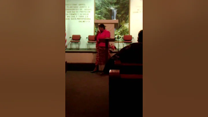 Igl. Primitiva - Hna. Nancy Lebron predicando pt 1