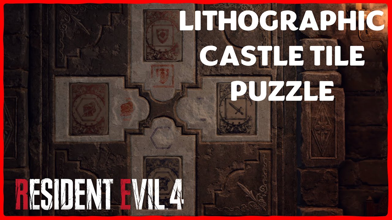 Resident Evil 4 Remake: Lithographic Stone Tile Puzzle Solution