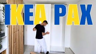 IKEA PAX WARDROBE ASSEMBLING ( Part 2 ) | Sliding Doors Assembly
