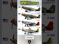 Legendary P-51 Mustang Fighter Jet Evolution #p51mustang #ww2 #evolution #shorts