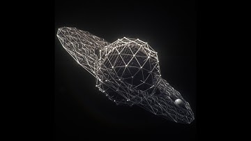 3D wireframe/lattice with Maya Mash.